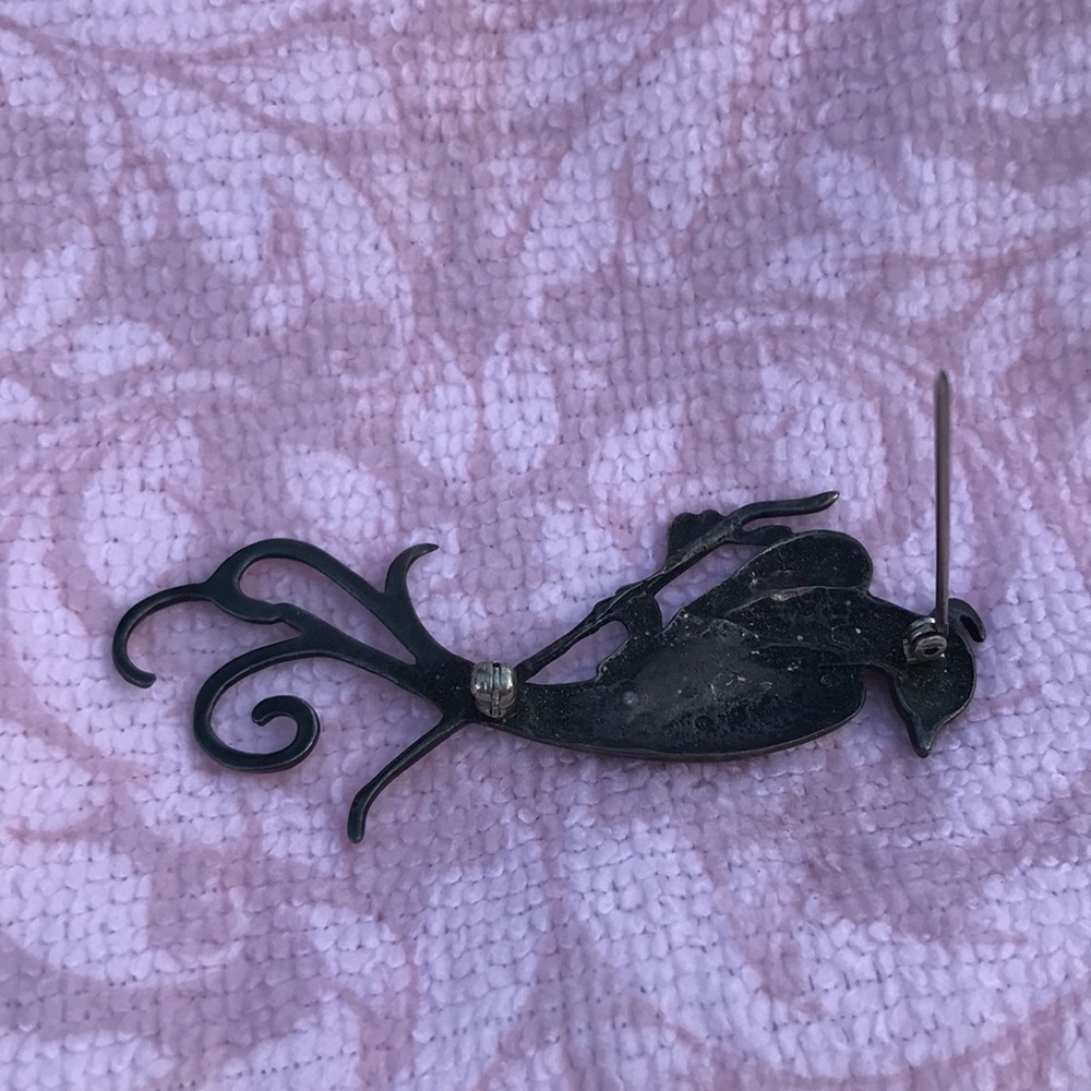 Bronze Tone Bird of Paradise Brooch - Picture 4 of 5